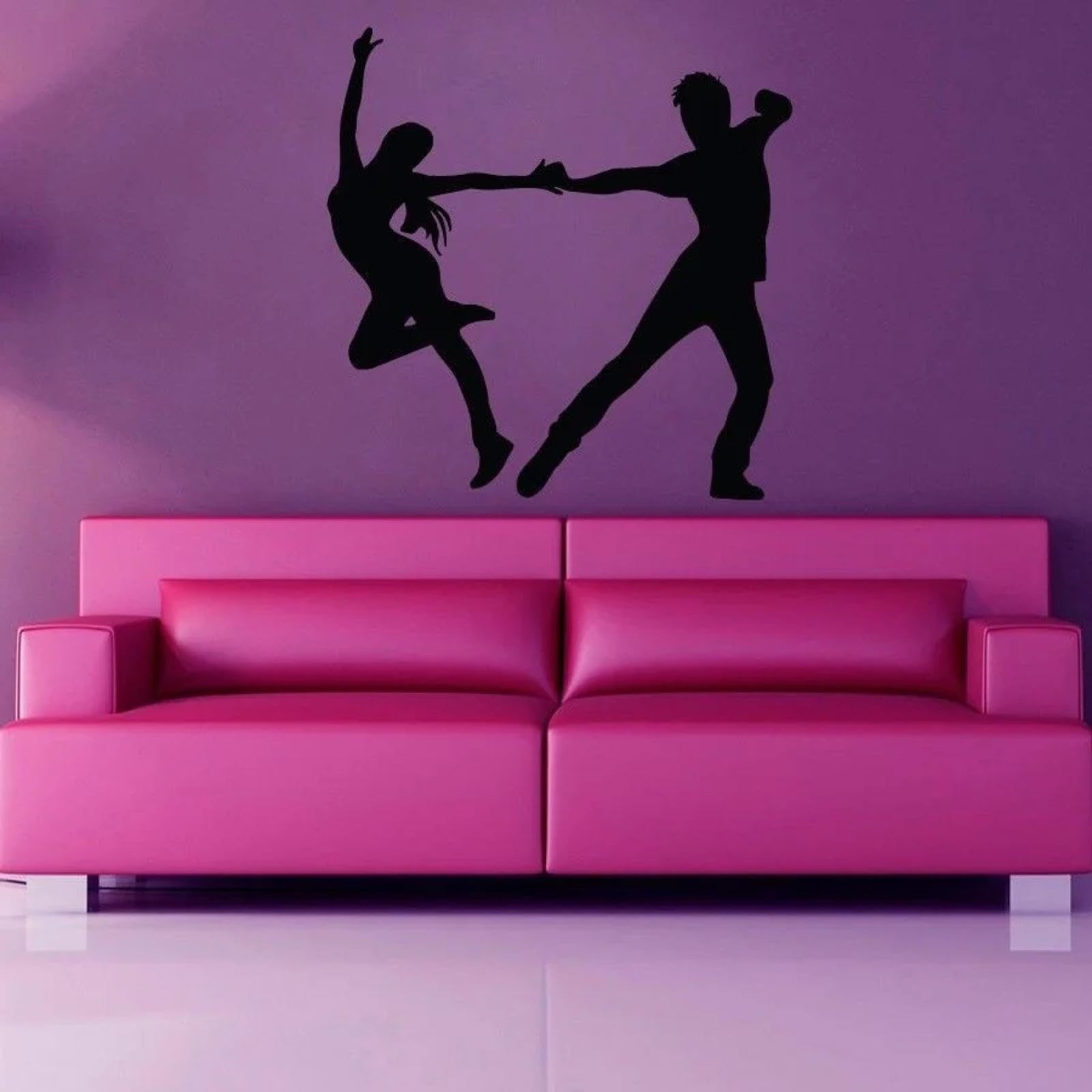 Zealplant Black /Dancing Wall Sticker, Dancer Wall Sticker, Gym/Bar Decor, Home/Bedroom Art Mural
