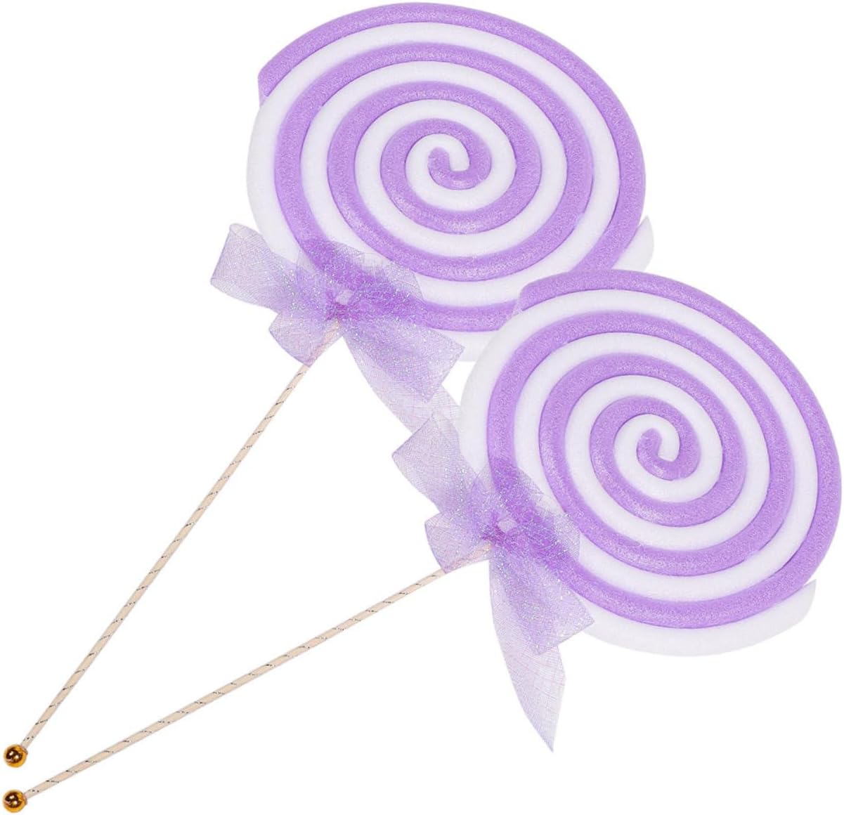 2pcs Pops Christmas Photobooth Prop Decorative Lollipop Ornament Fake Lollipop Photo Props for Party