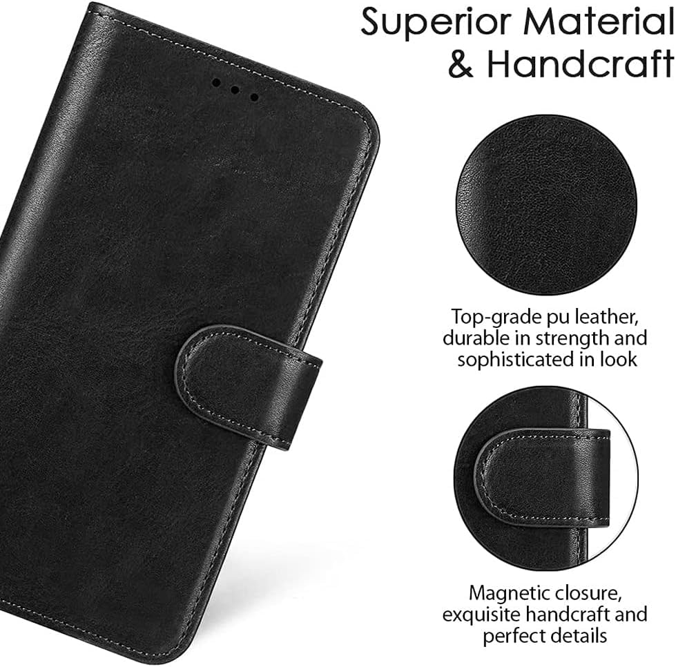 AKABEILA Custodia A Portafoglio In Pelle PU Per OnePlus 12R 5G / Ace 3 5G – Con Cavalletto, Slot Carte E Chiusura Magnetica, Verde - 4