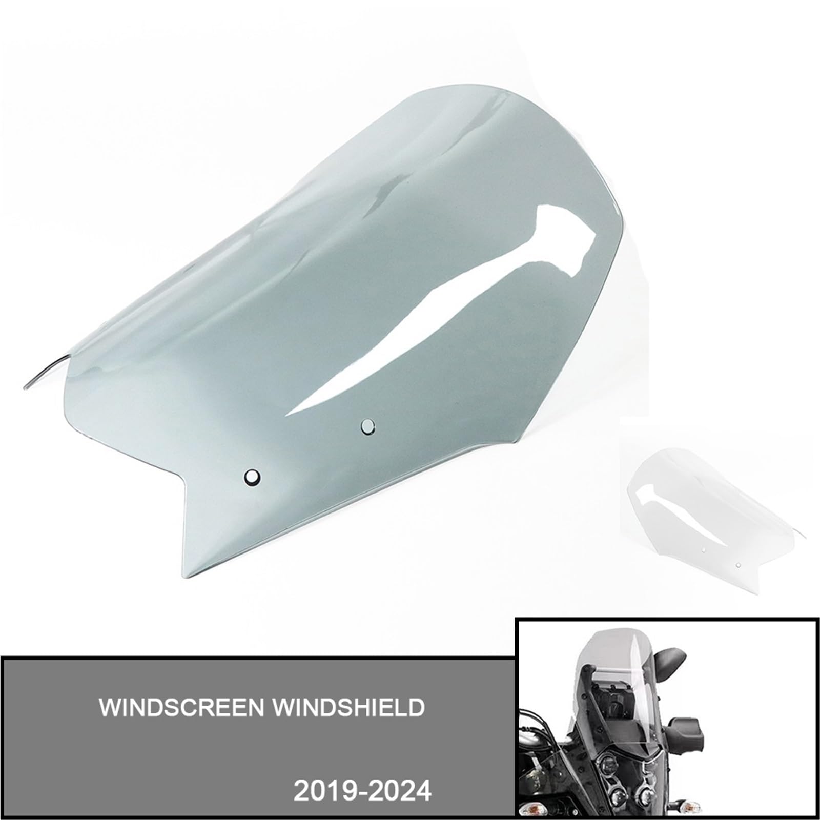 Moto Cupolino Parabrezza Protezione Antivento | Accessori Per Deflettori Del Flusso D'aria Parabrezza Per Moto Parabrezza Per TENERE 700 2019-2024 2023
