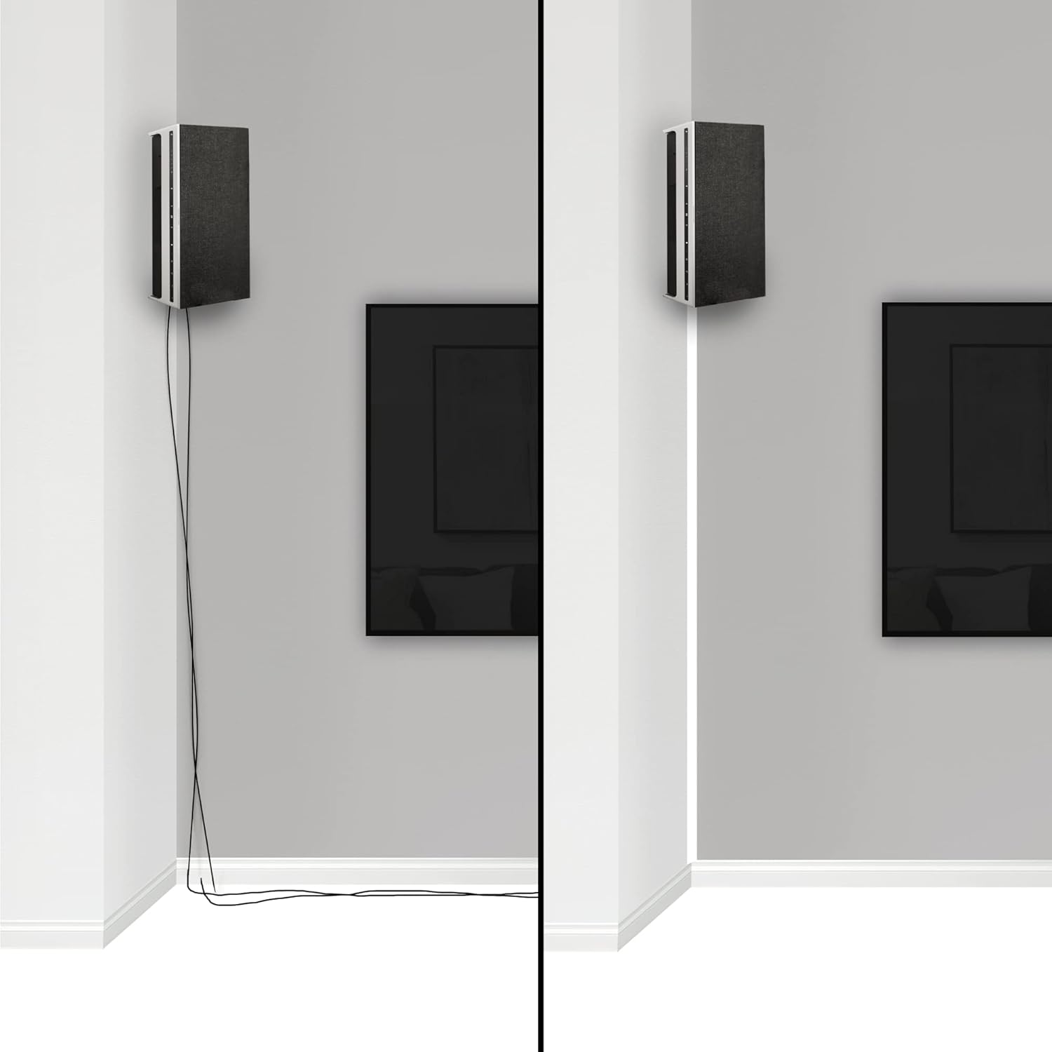 Famatel Cable Duct Self-Adhesive 5 Metres, 10 x 16 mm, Roll Format, Rectangular, Easy Installation with Self-Adhesive Duct, White