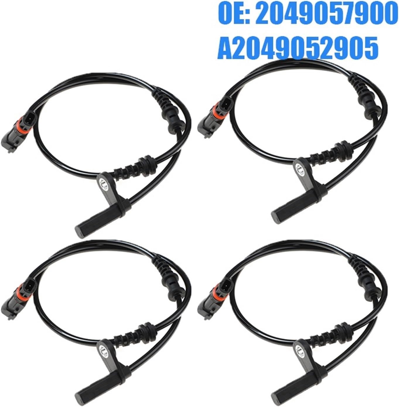 2049057900 A2049052905 Front Left Right ABS Wheel Speed Sensor 1Pcs (Color : 4 pcs)