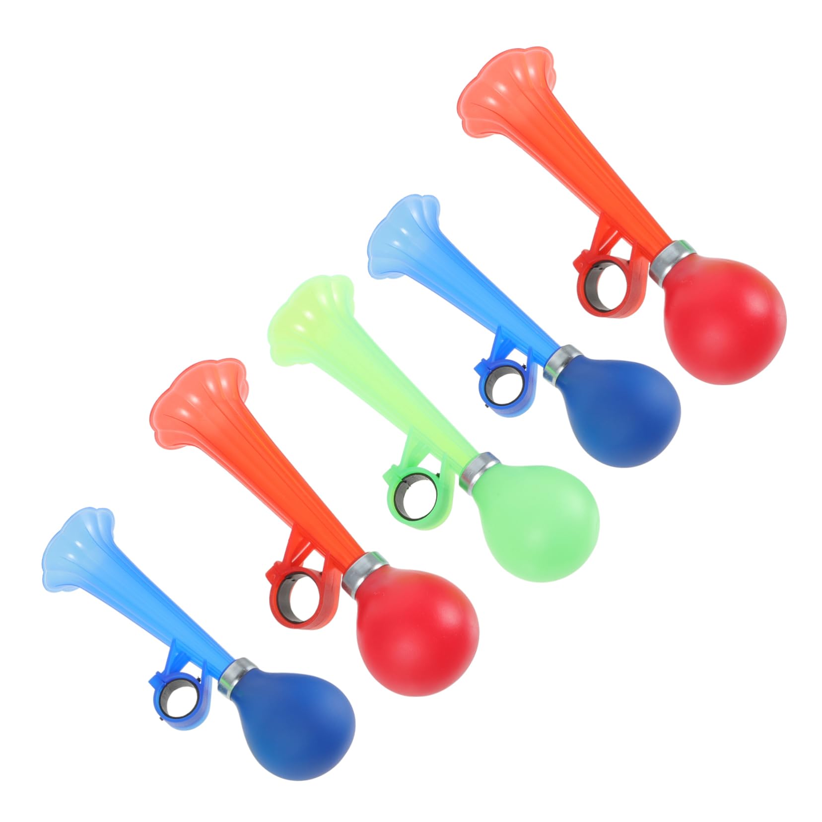 BCOATH Loud Versatile Bike Horns for Boys and Girls 5pcs Ball Horns Easy to Install for Safe Cycling Bicycles Random Color