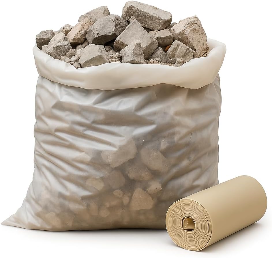 10 Sacchi Per Macerie Edili 40x70cm – Sacchi Pesanti Per Rifiuti Edili, Calcinato, Segatura, Detriti, Macerie Edili – Sacchi In Plastica Spessa – Lemag srl