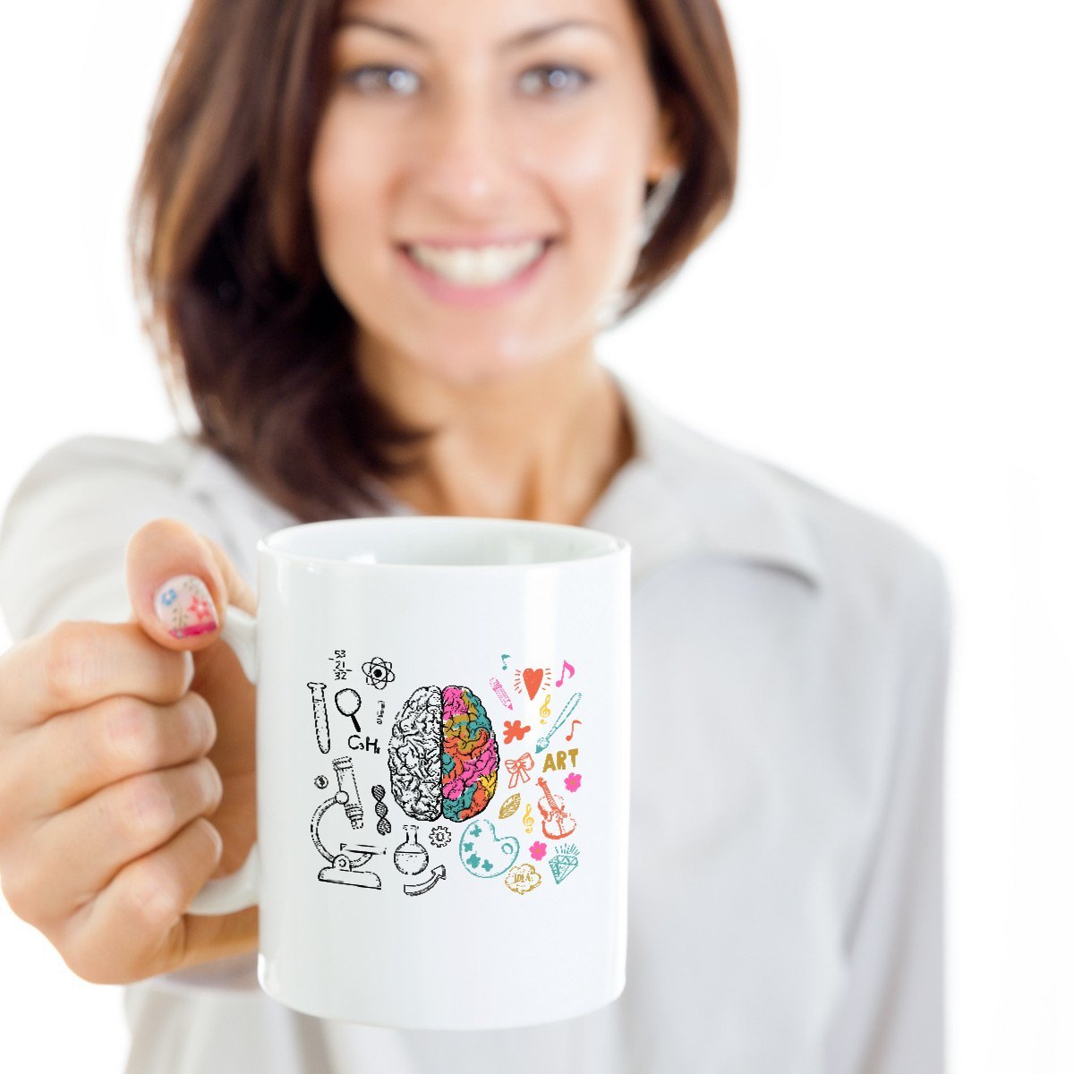 Amazon.com: Psychology Coffee Cup - Brain Anatomy Science Art -  Psychologists Gift -11 Oz Ceramic Mug : Home & Kitchen