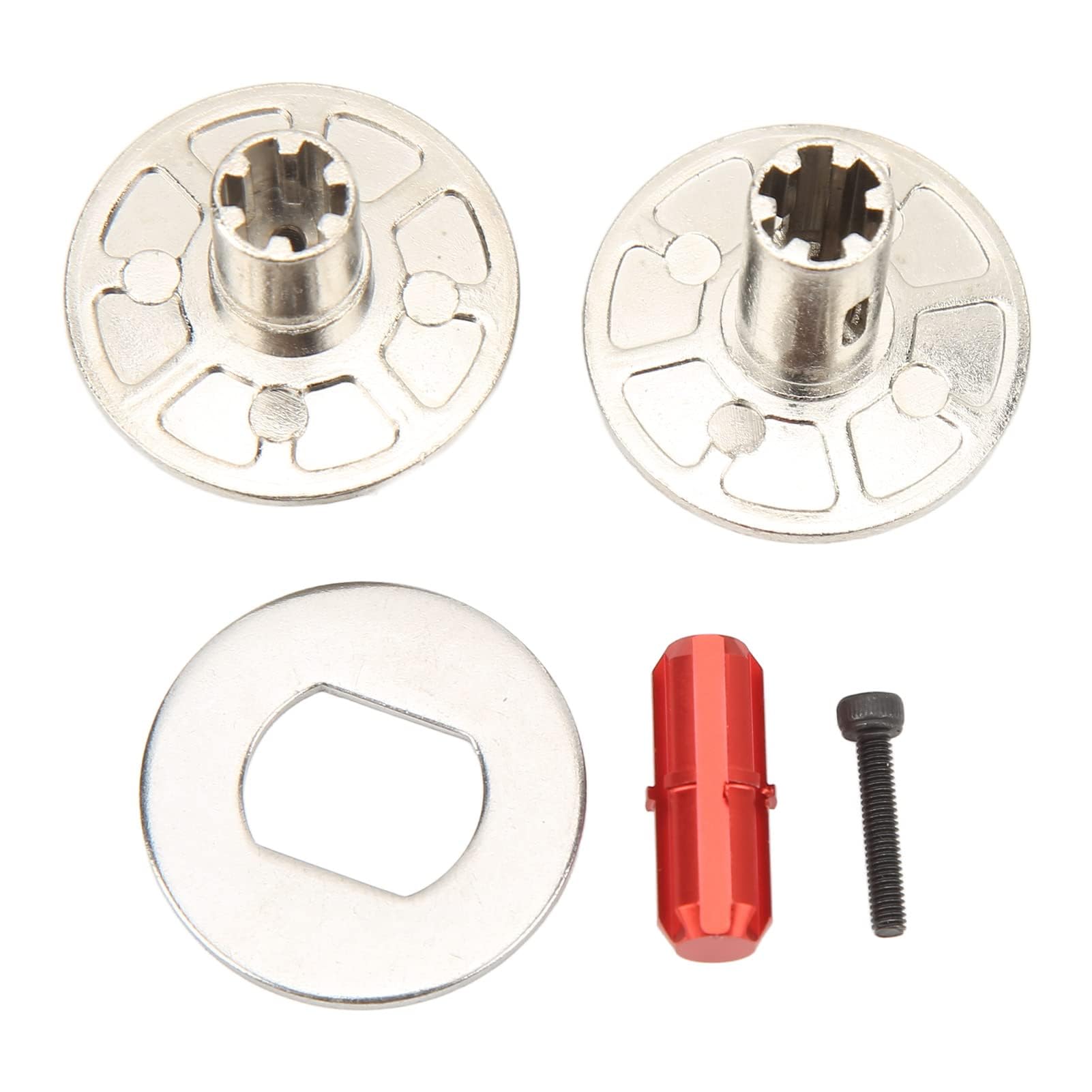 HERCHR Stainless Steel 57T Slipper Set Slipper Clutch Spur Gear Metal RC Upgrade Parts for Arrma 1/10 Granit for Typhon 1/10 RC Cars(Red) - Image 2