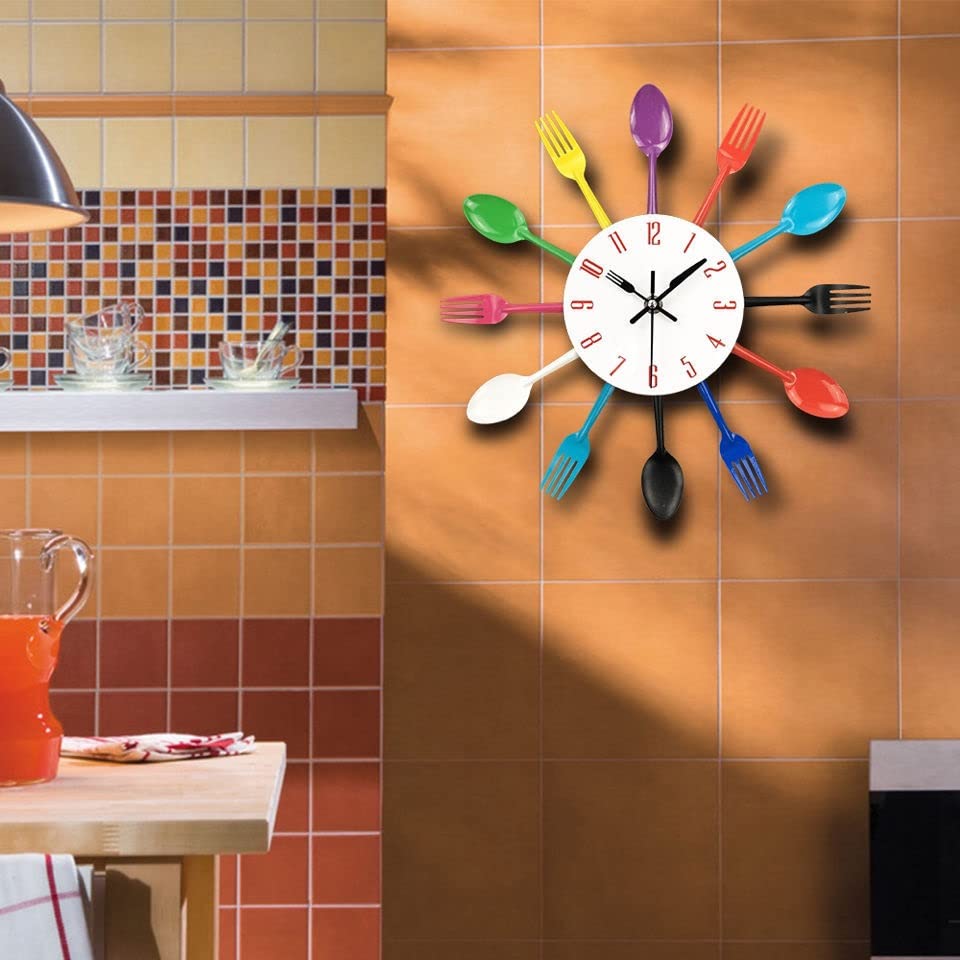 Horloge murale salon moderne électronique silencieuse pour maison et cuisine