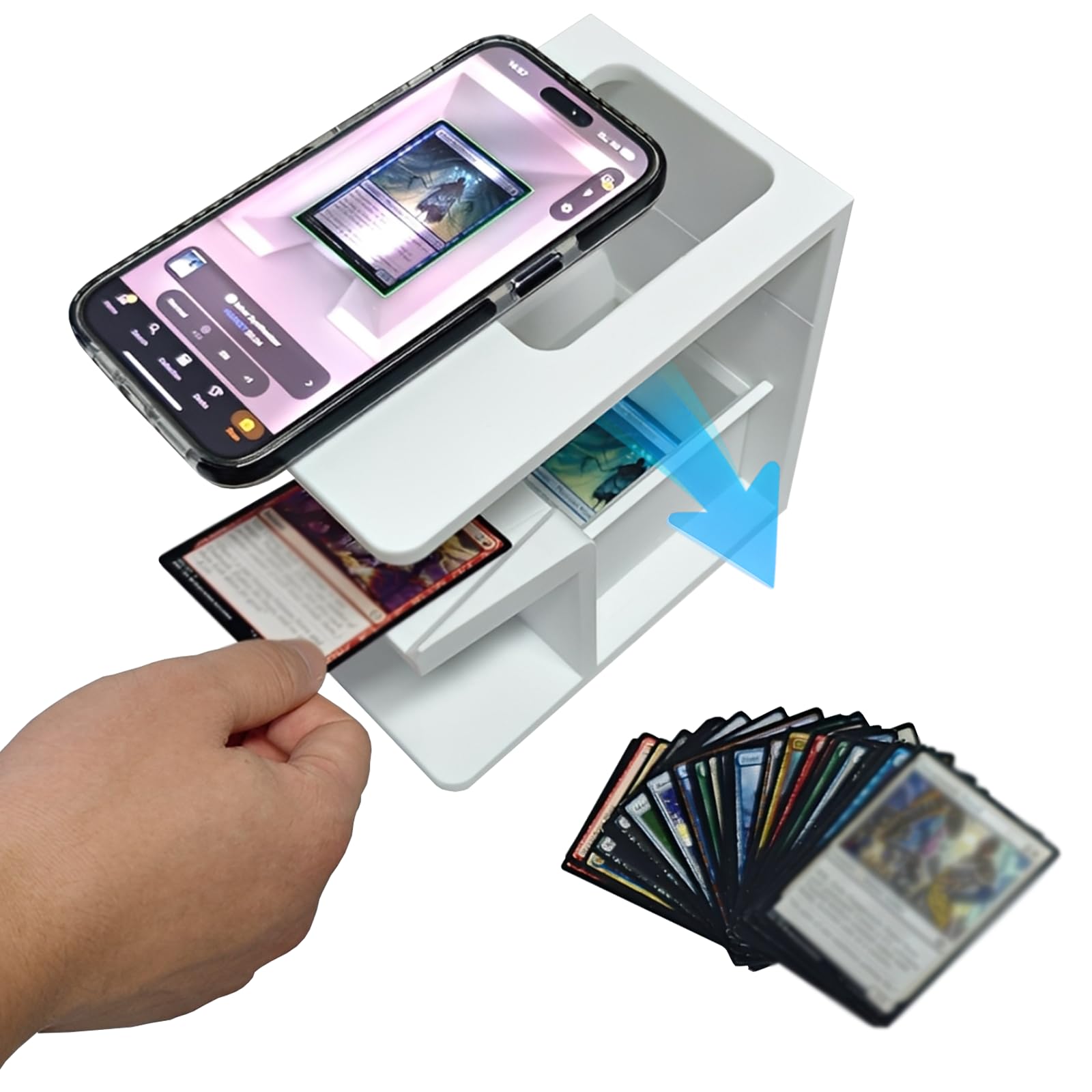 mtg card scanner app Amazon.com: Trading Card Scanner Phone Holder, Scanstand for Standard Size  Trading Cards, Easily scanning MTG Cards, Compatible with ManaBox and TCG Scanner  App Use, Ideal for Quickly Scan Cards and Price Check :