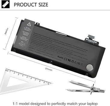 A1322 MacBook Pro 13 inç A1322 (A1278 Orta 2009 Orta 2010 Erken 2011 Son 2011 Orta 2011 2012) MB990LL / A MB990CH / A MB990J / A [10,95 V 63,5 W h ] h ]