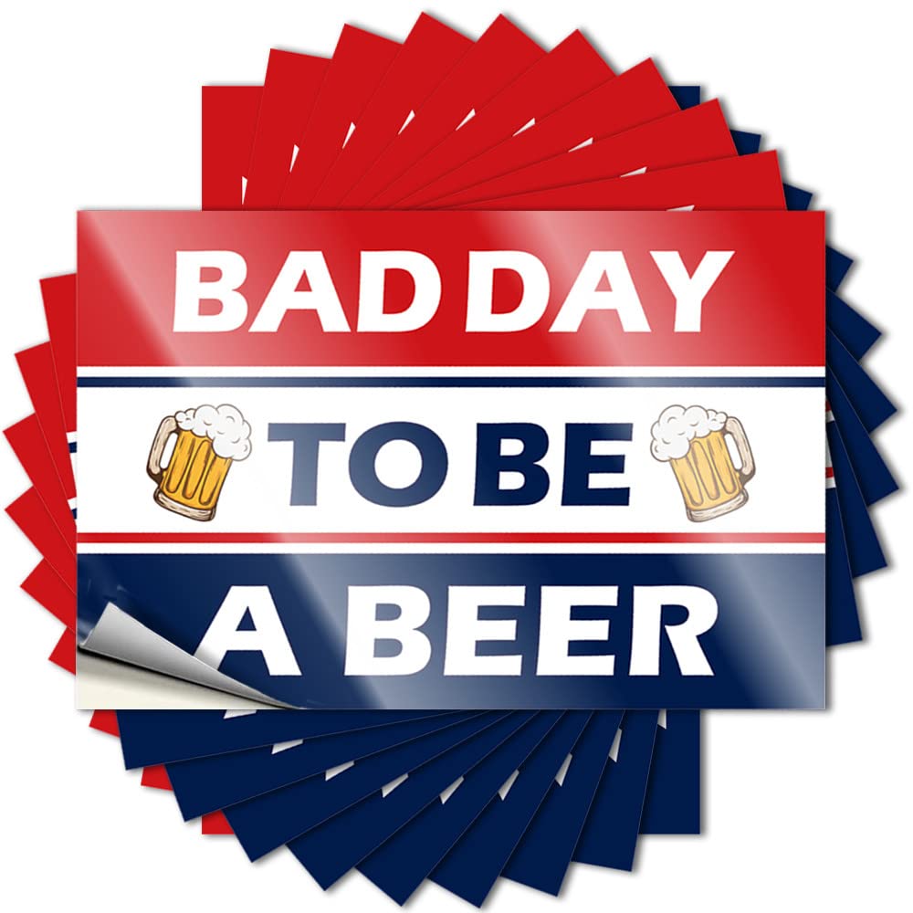 Tattoos Fall Housewarming Gift Waterproof - Bad Day to Be A Beer Hard Self Adhesive Decal for Dart Use(12X18CM)