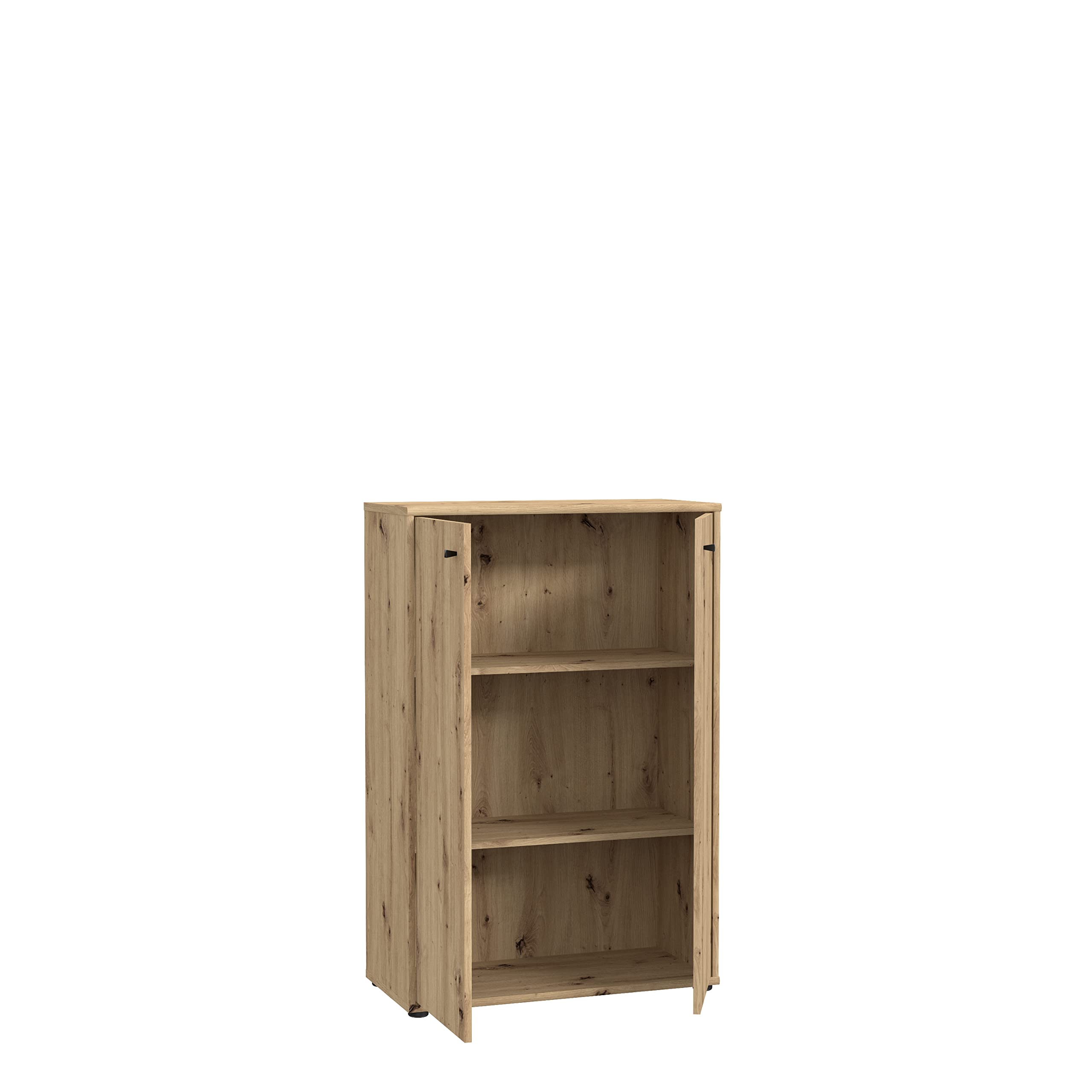 FORTE TEMPRA 2 Kommode mit 2 Türen, Holzwerkstoff, Artisan Eiche Dekor, (B x H x T) 73,7 x 111,1 x 34,8 cm