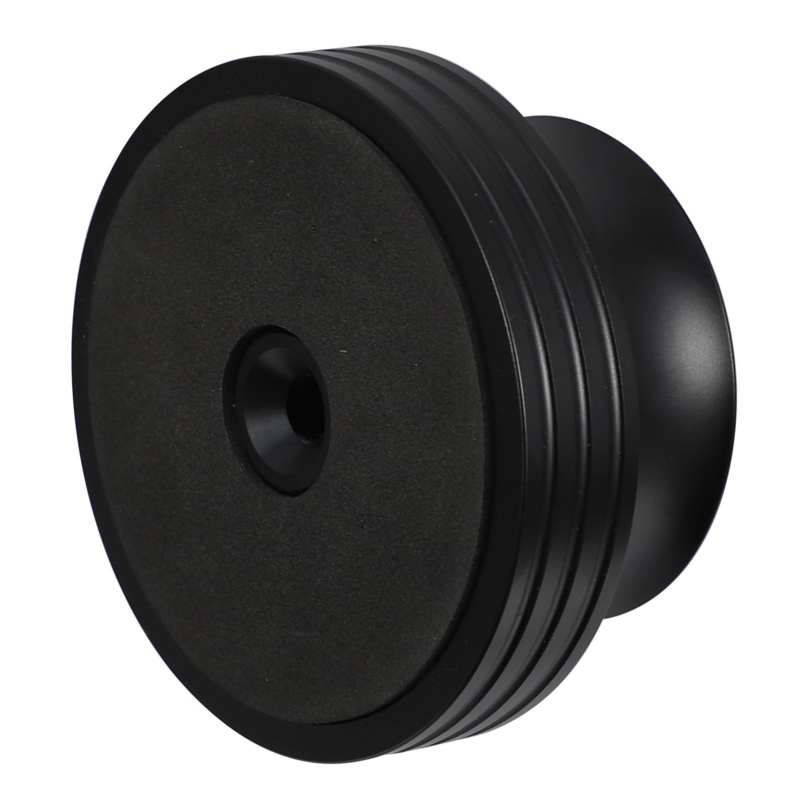 Housoutil Stabilizzatore Peso per Giradischi in Alluminio Nero 400g per Dischi Vinile, Mantiene Stabilità e Velocità Costante, Accessorio Professionale per Vinili