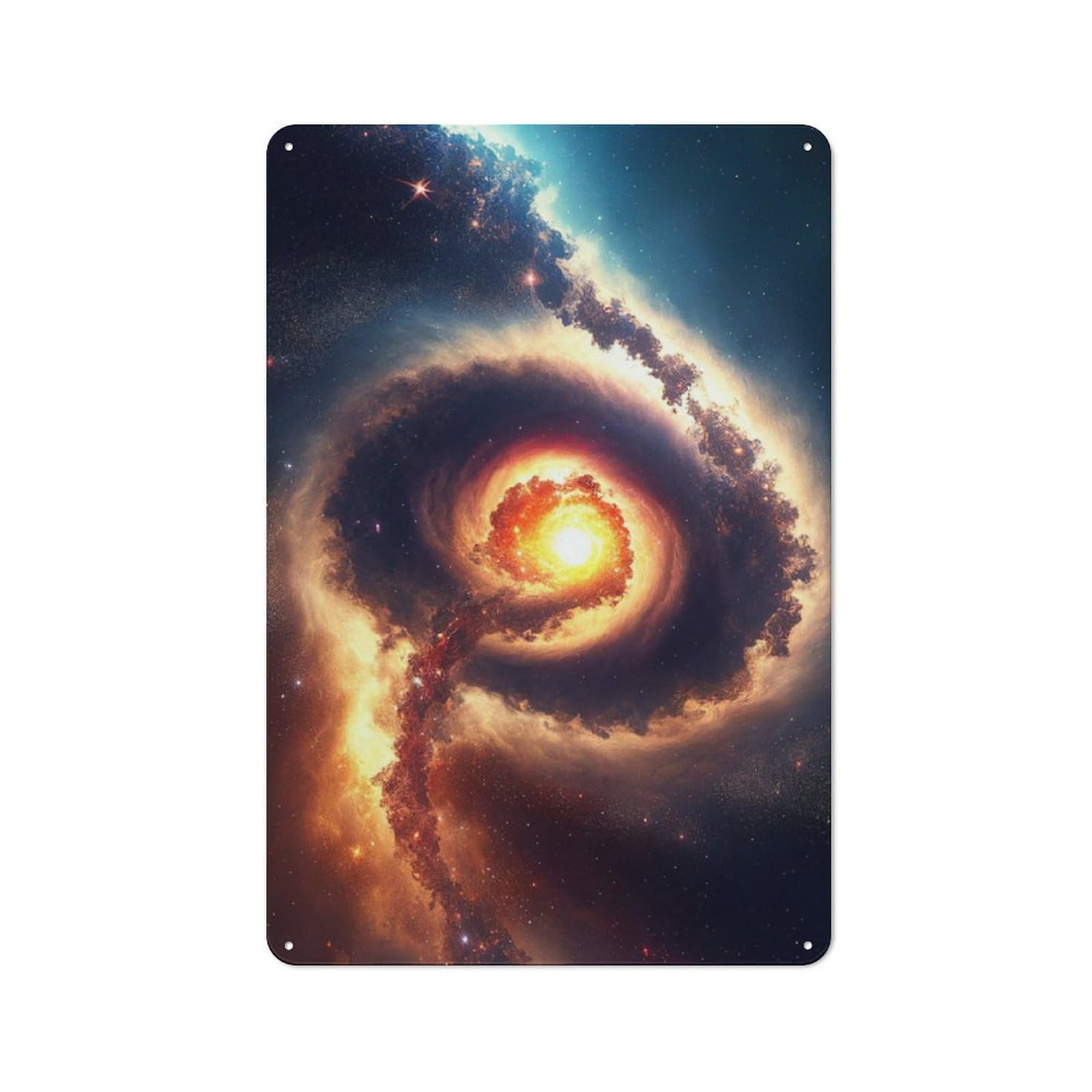 Junmoney Galactic Dreams Vintage Metal Plaque 30X20cm For Man Cave Or Games Room, For An Autumn Update To Man Cave And Games Room