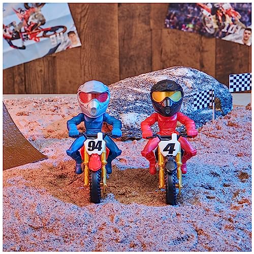 Supercross, Race And Wheelie Competition Set, Includes Ricky Carmichael And Ken Roczen Bikes And Deluxe Ramp, Kids Toys For Boys Aged 3 And Up #TOP6