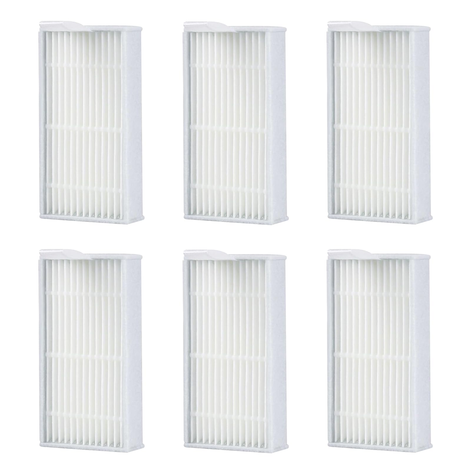 Hepa Filter für MEDION E32 (MD 18510)/E32 SW (MD 18503)/MD16192/MD18500/MD18501/MD18600 ILIFE V3/V3S Pro/V5/V5S Pro Roboter Staubsauger Ersatzteil, Filter waschbar und wiederverwendbar (6 Stück)