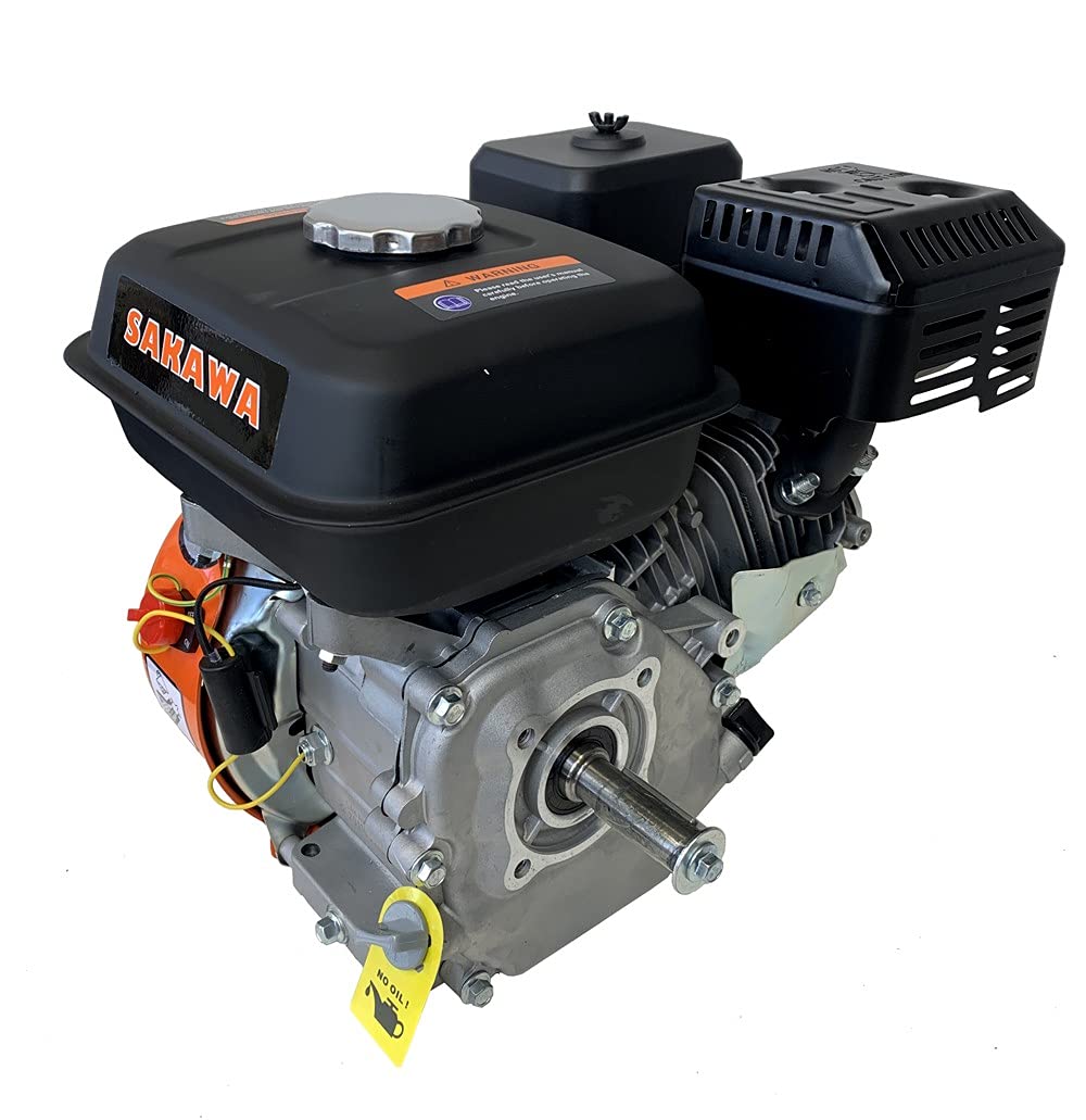 SAKAWA Motor Gasolina 4 Tiempos 208CC 7 CV 20 mm + Polea 20mm