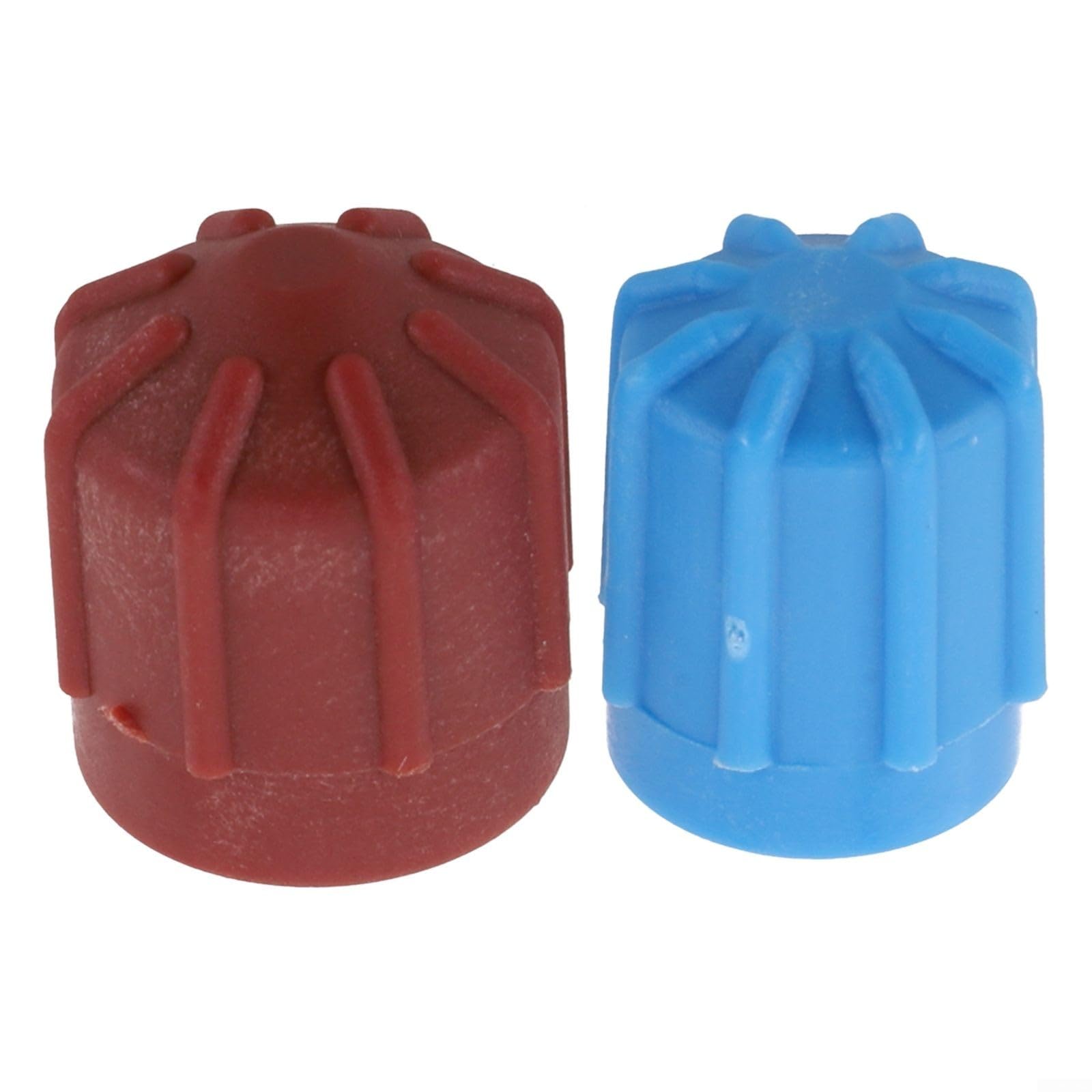 Lot de 2 bouchons de valve pour climatisation de voiture - Haute basse pression - R134a - Compatible avec r1234yf