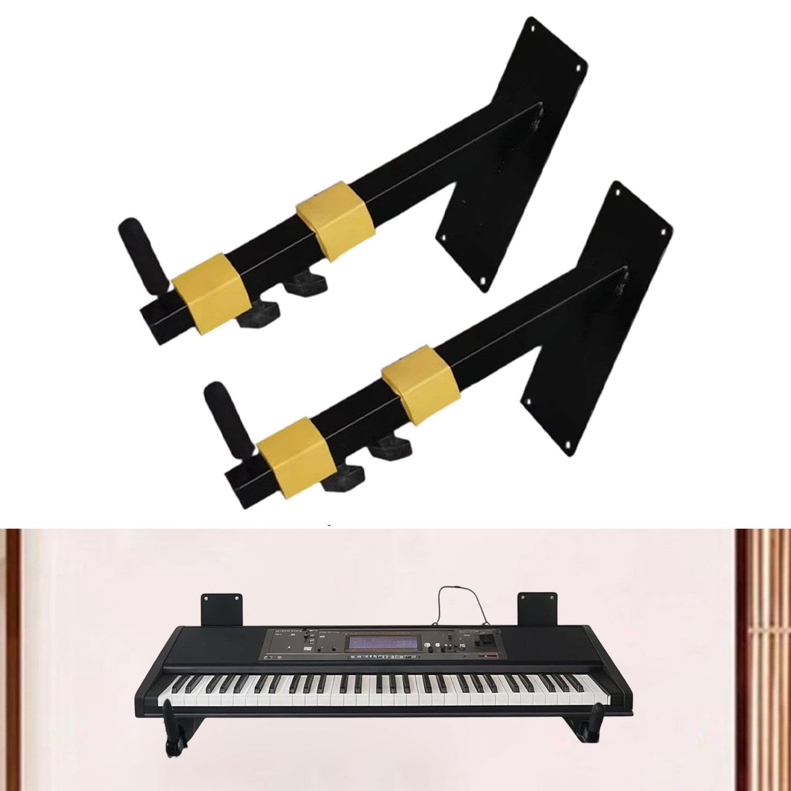 1 Paio di Supporti Da Parete per Tastiera Elettronica, Resistenti, Pratici, di, Supporto Portatile Professionale per Tastiera.