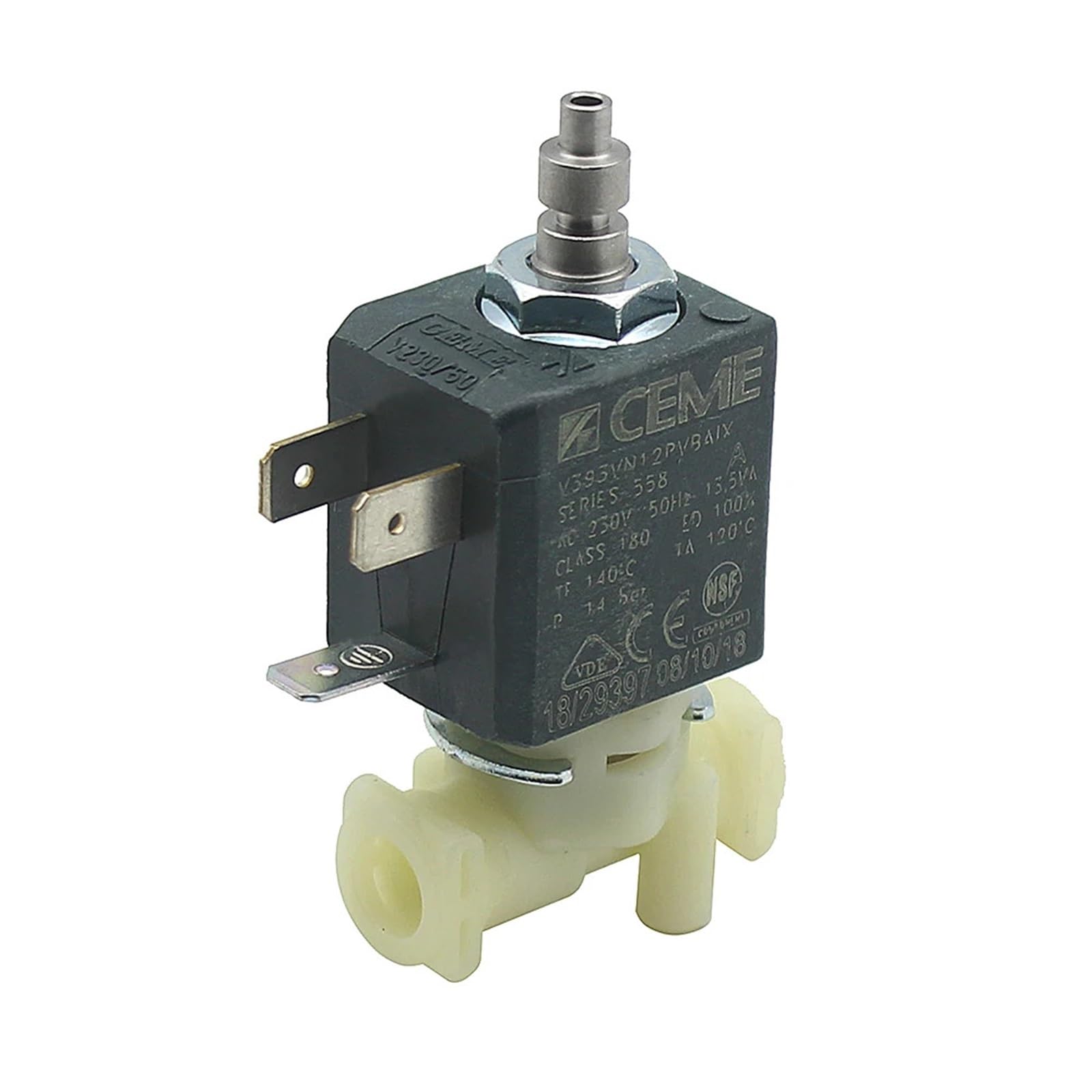 VSPPJYFG V393 3/2 Way NC AC230V 50HZ 14bar Water Fluid Air Steam Solenoid Valve Fits for 5213215951 Coffee Machine