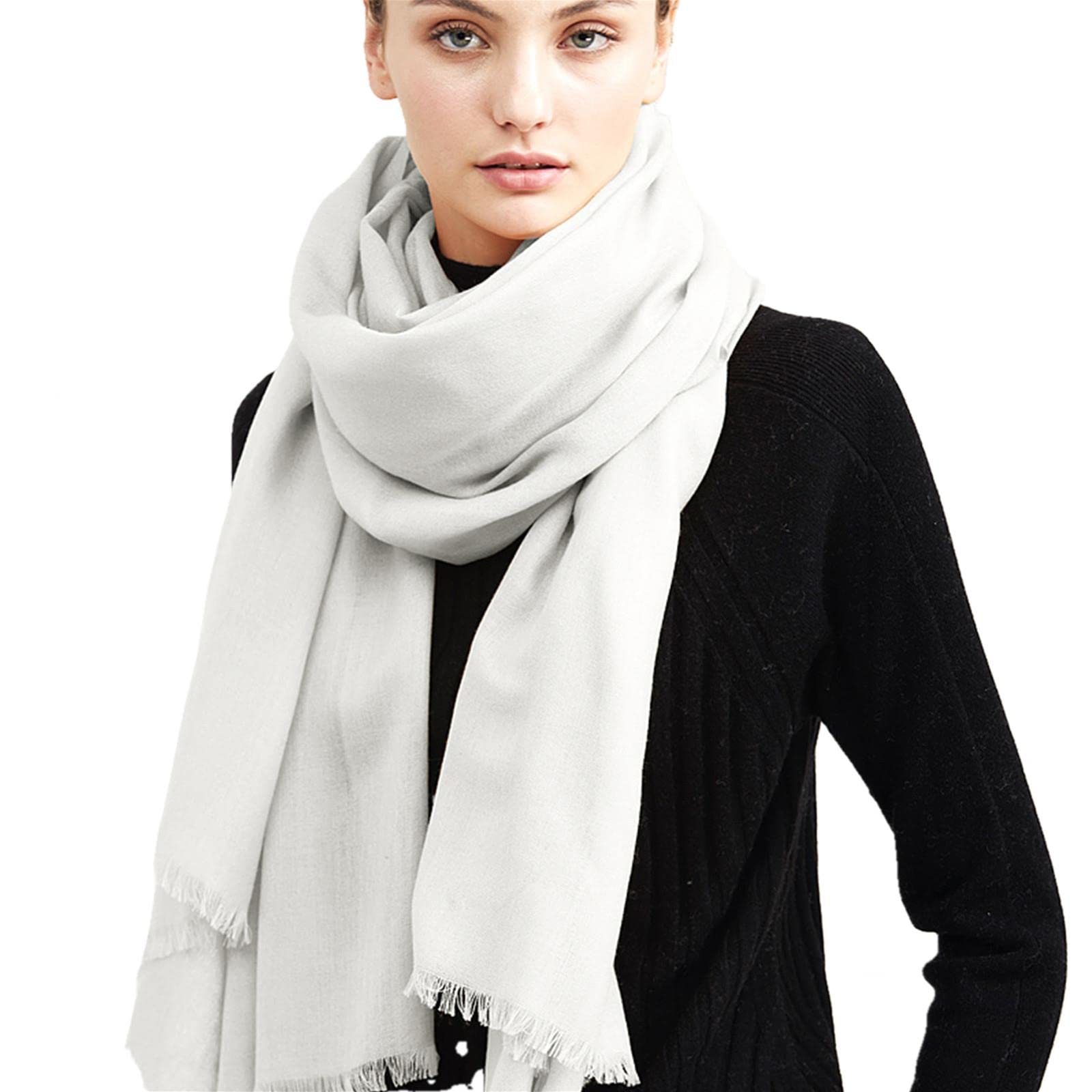 UKKO Sciarpa Sciarpe Lunghe Invernali delle Donne per Sciarpe di Poncho di Moda Warp