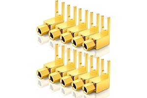 HiFi Banana Plug to Spade Adapter For Vintage Speaker Amplifier