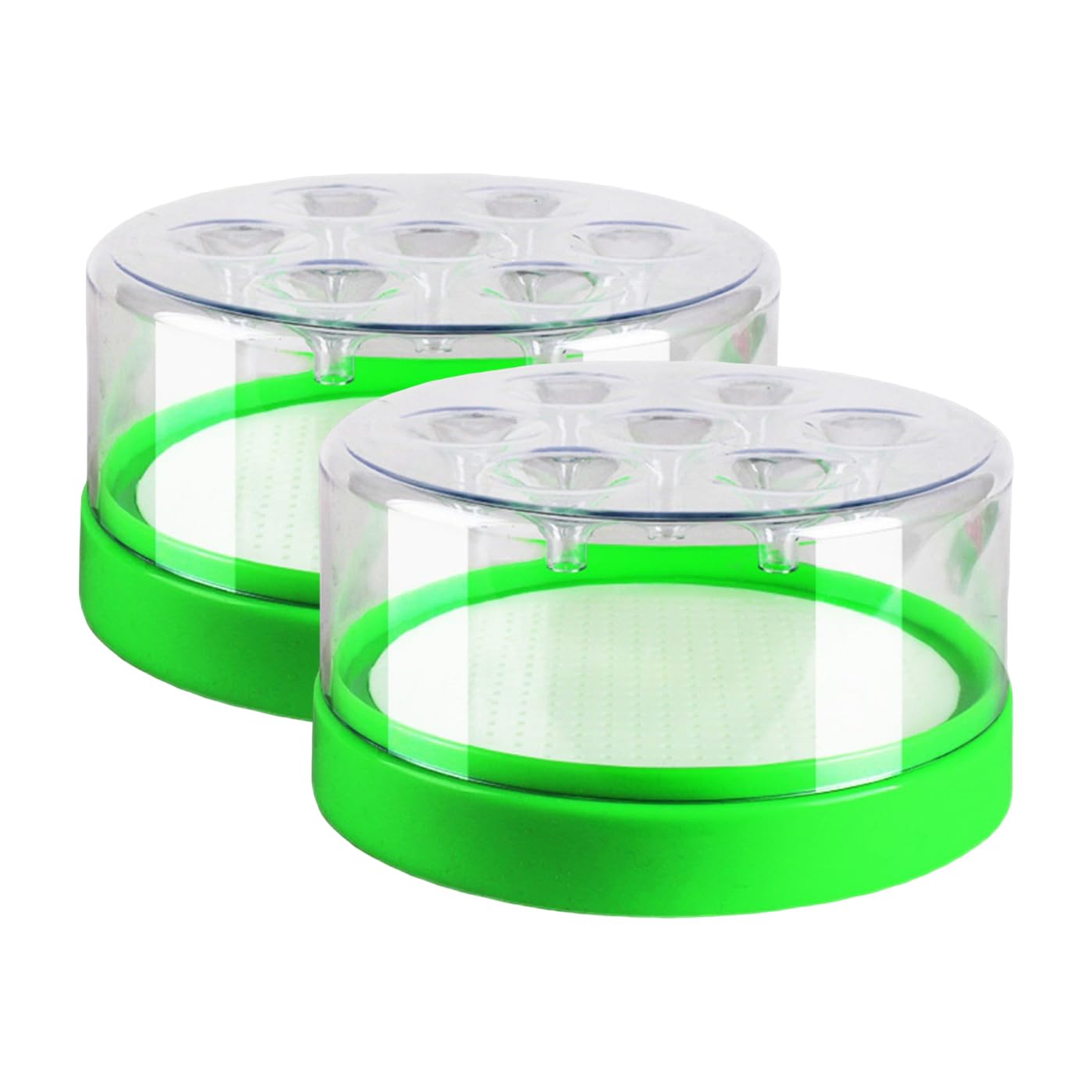 Reusable Non-electric Fly Trap, Funnel One-Way Entry Fly Catcher, Fly Trap Container, Escape-Proof Lid, Transparent Fly Trap Container, Easy to Clean for Home Kitchen Garden Restaurant (2PCS)