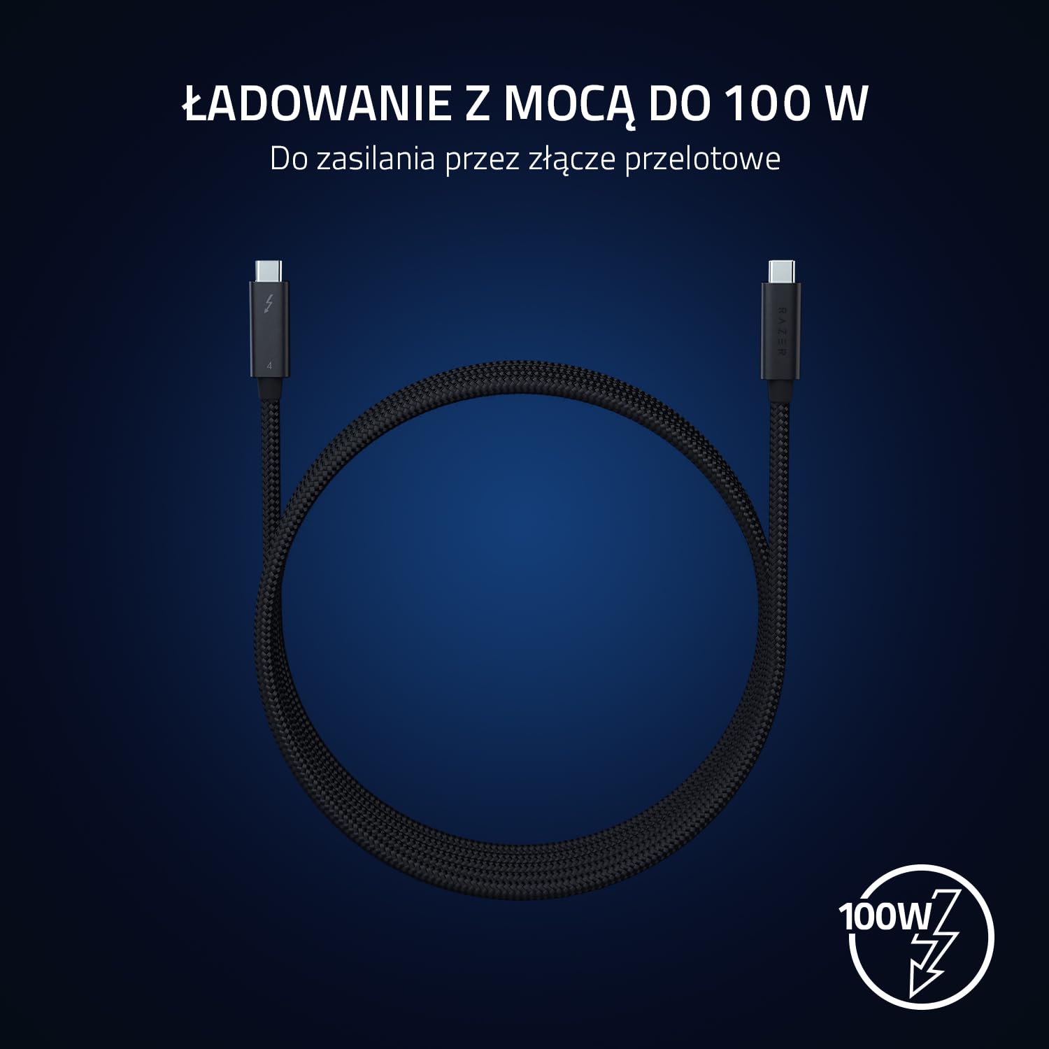 Razer Kabel Thunderbolt 4 (2,0 m) 40 Gb/s 8K Czarny