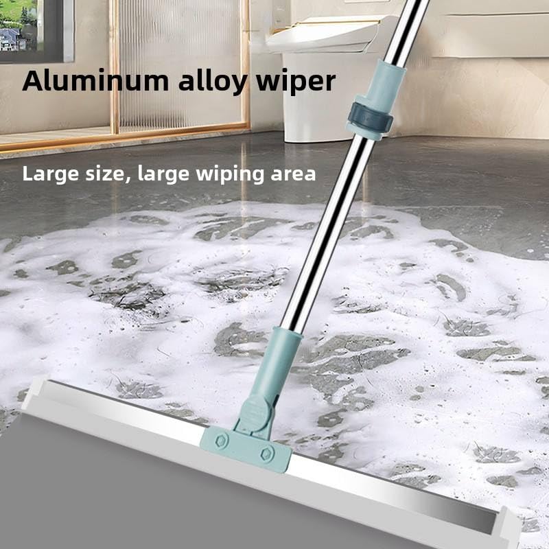 Image of 50 CM Magic Broom Silicone Floor Wiper with Extendable Handle, 180 Rotating Squeegee for Floor, Tile, Marble, Glass & Window Cleaning, Heavy Duty Silicone Blade for Bathroom & Home