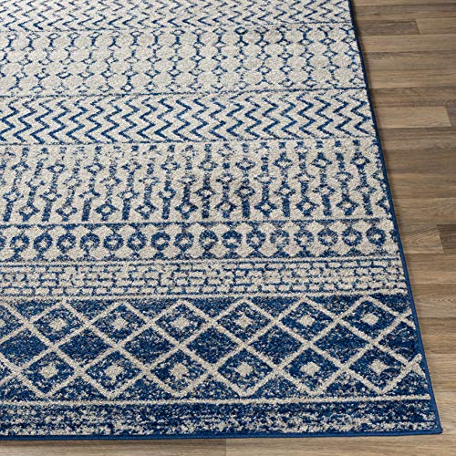 Artistic Weavers Chester Boho Moroccan Area Rug 5'3" X 7'6" , Royal Blue #TOP1