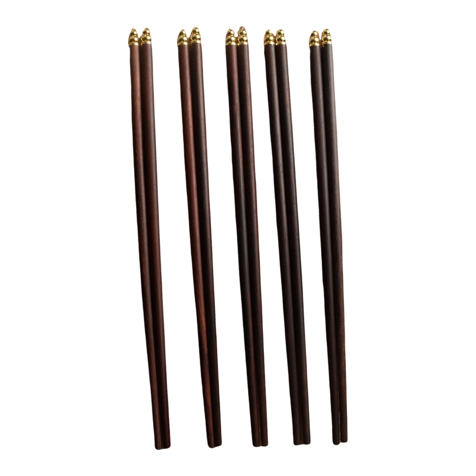 MALSSE 5 Pair Traditional Chinese Wood Chopsticks Earting Utensils for Cooking and Eating in Restaurants or Home Chopsticks