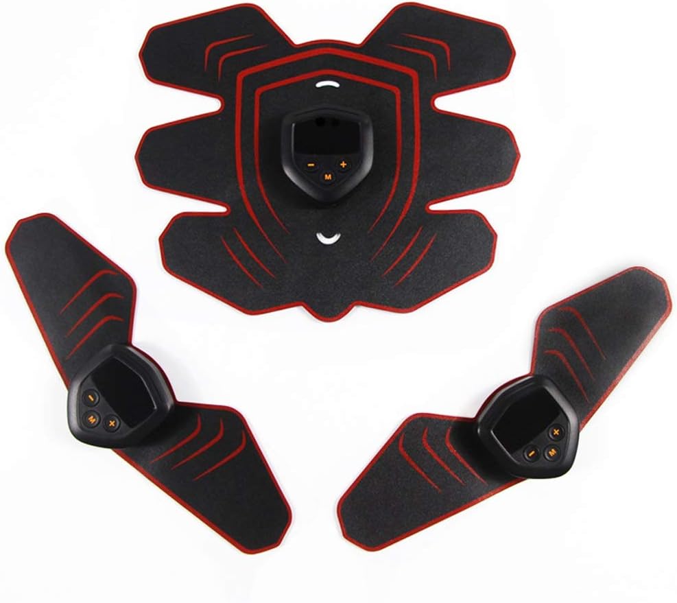 LBYMYB Abdominal Muscles ABS Trainer AB Belt EMS Smart Fitness Equipment Home Office Lazy Sports USB Rechargeable LCD Monitor (Color : A)