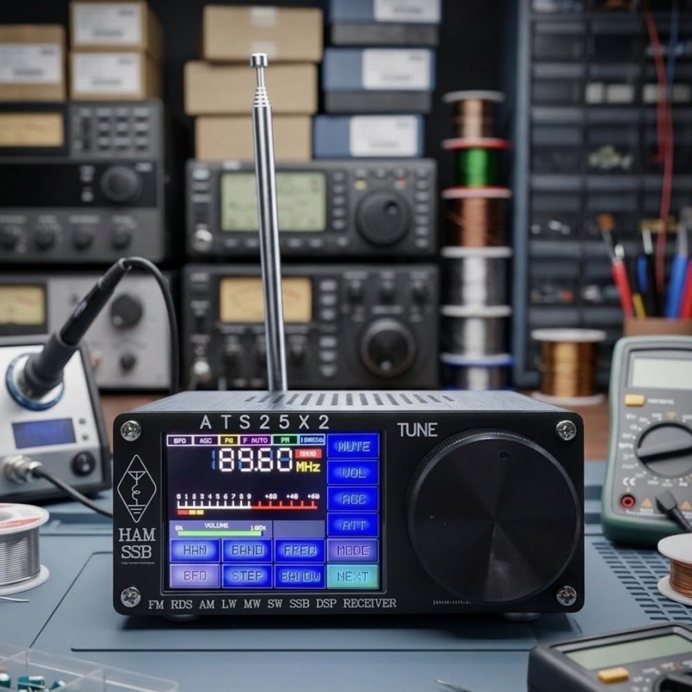 ReachMall Aluminium Kurzwellenradio ATS25X2 mit WLAN Empfang
