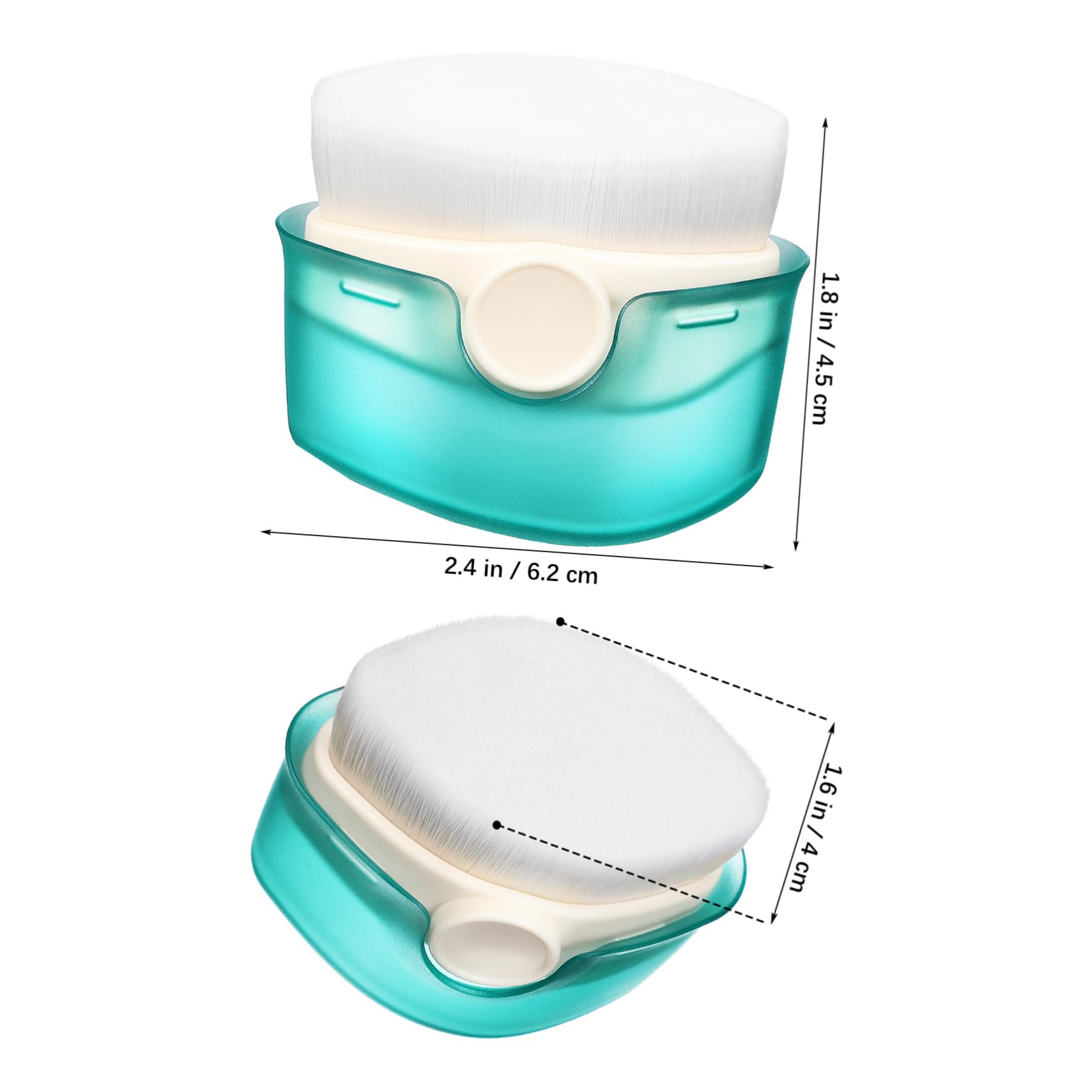 ERINGOGO Sunscreen Brush Applicator for Cream and Liquid Blush and Foundation Blending Brush with Protective Cover for Tinted Sunscreen and Makeup Application