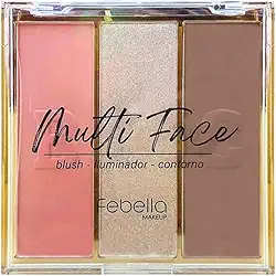 FEBELLA PALETA MULTIFACE BLUSH+ILUMINADOR+CONTORNO MU50113
