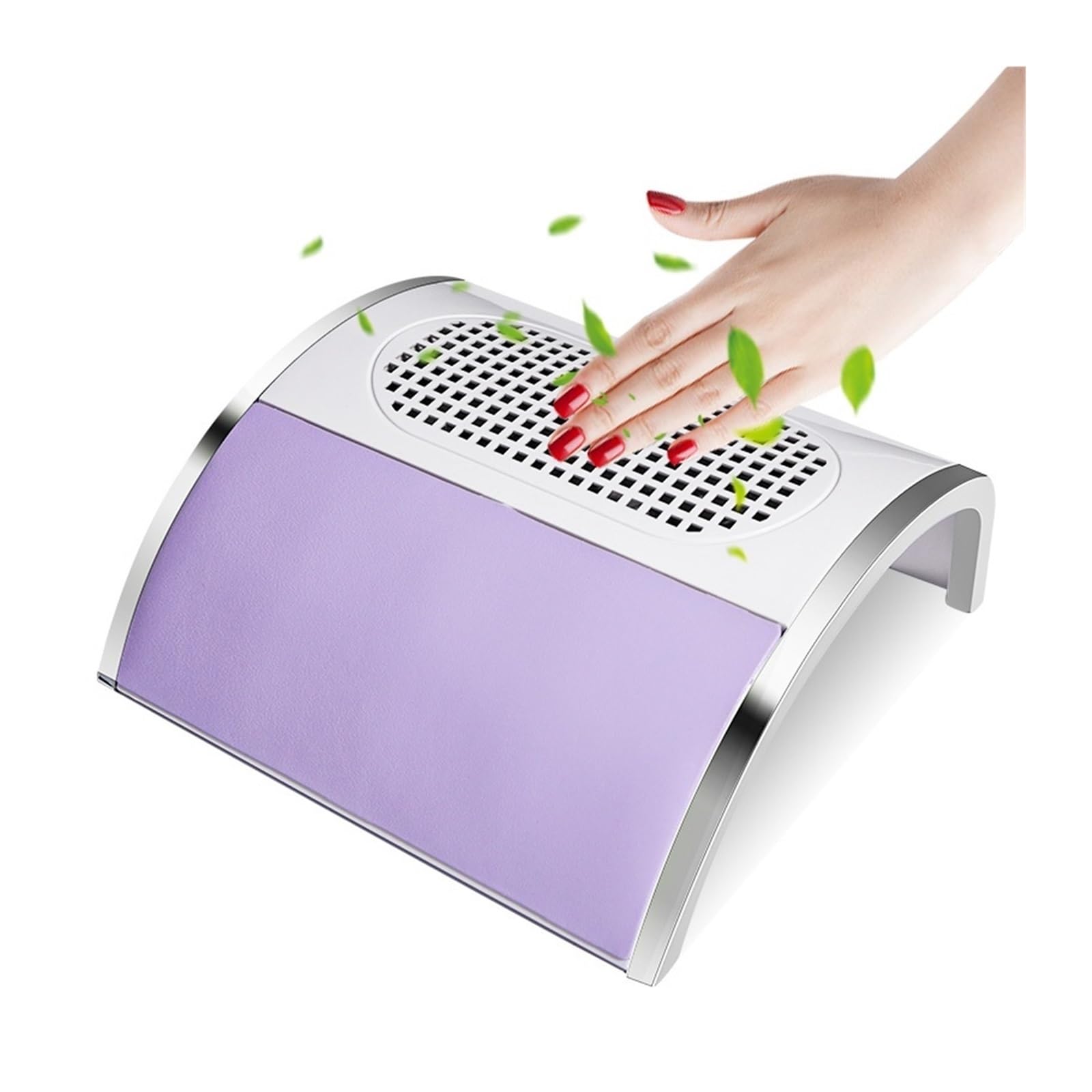 Dust Extractor, Nail Vacuum Cleaner 80w High Power Dust Extractor for Low Noise Collector Absorber for Gel Nails Polishing Filing for Beginners
