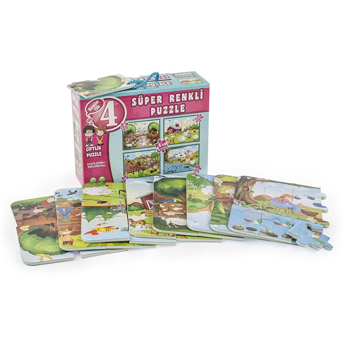 Dıytoy Çiftlik Süper Renkli Puzzle