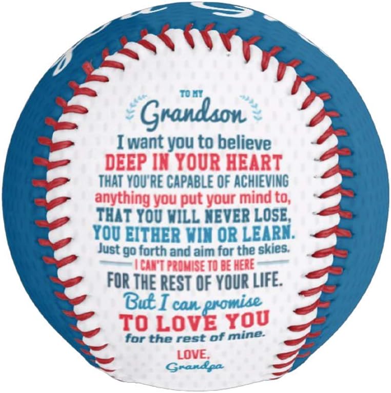 Valentine's Day Custom Quote Baseball Gift | Personalized Graduation Birthday Senior Gift to Son or Grandson
