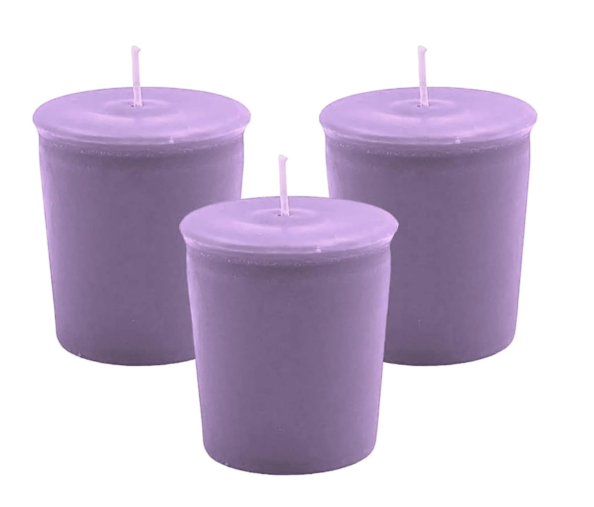 Mister Candle - Unscented Votive Collection Handmade Votive Candles Bulk, Small Candles with Premium Soy Wax 15 Hour Burn Time, Made in USA, (Set of 9) (Lavender)