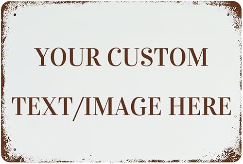Miniatura 9 de Letreros personalizados para diseñar tu texto, imagen, logotipo, letrero de metal personalizado, resistente a la intemperie, hierro vintage, retro