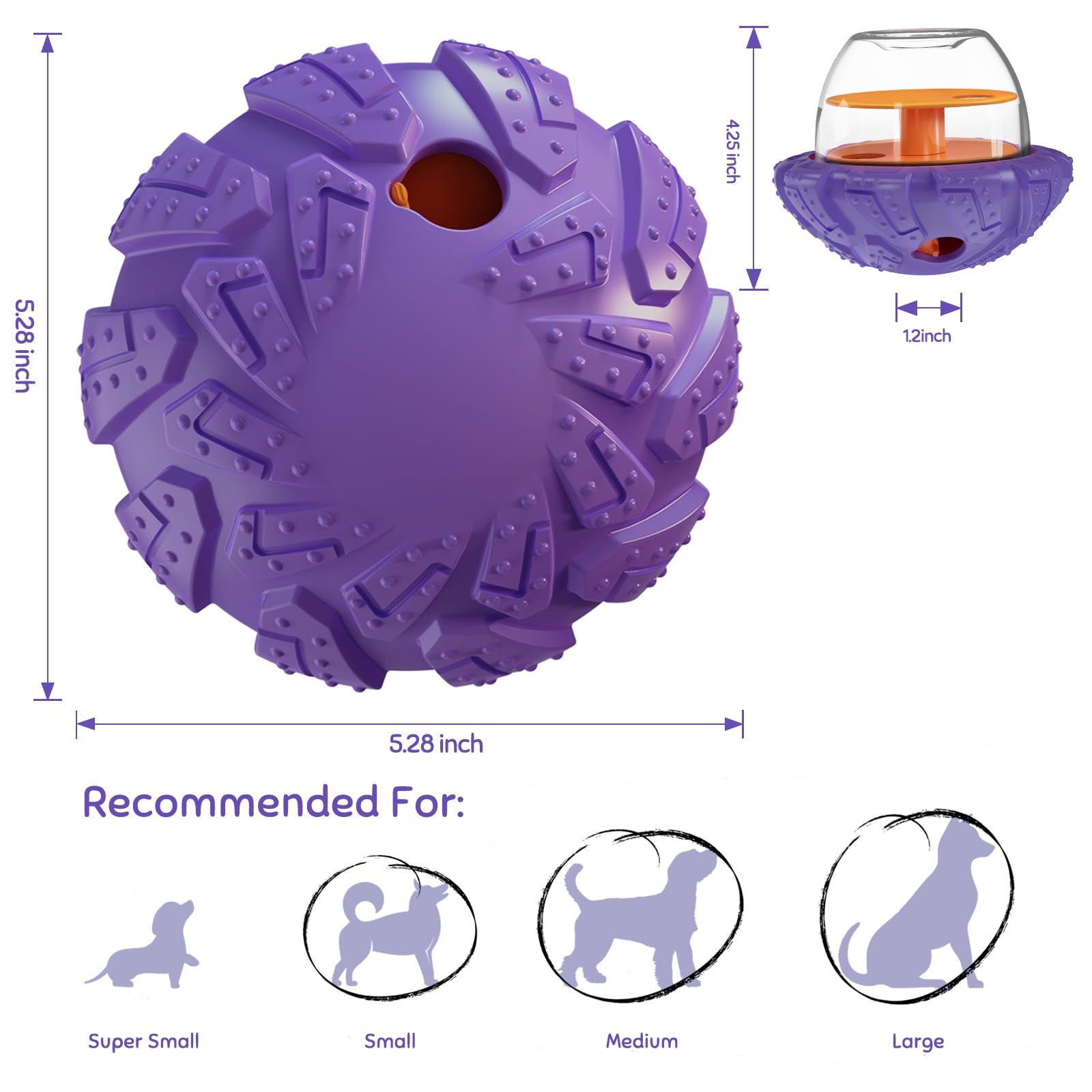 Interactive Dog Puzzle Toy for Smart, Dog Enrichment Toys to Keep Them Busy, Cognitive Dogs Toy to Stimulate Their Brain, Dog's Treat Dispensing Toys with Slow Feeder, Durable and Easy to Clean - image 4