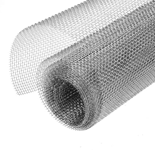 Maschendraht Drahtgitter Edelstahl Edelstahlgewebe 10 Mesh Draht Gitter Feinmaschig Drahtgewebe 30CMX 2M Fliegengitter Insektengitter für Garten DIY