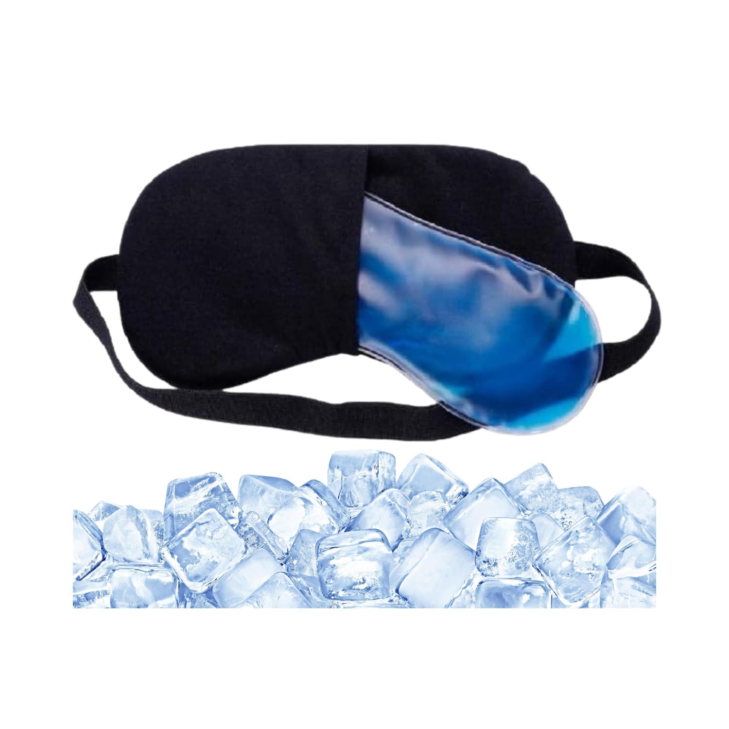 Portable Electric Silicone Eye Massager | In-Built Music,Heat & Vibration | Relieves Headache & Migraine | Premium Heated Eye Mask for Dry Eyes,Sinus,Migraine,Sleeping | Reduce Eye Strain,Dark Circle,Eye Bags | (small)-image-1