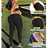 Women's High Waist Yoga Pants Tummy Control Slimming Booty Leggings Workout Running Butt Lift Tights (Black, Large)