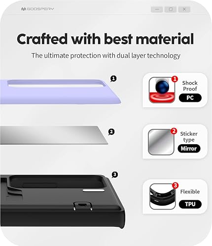 Miniatura 279 de GOOSPERY Parachoques magnético para puerta compatible con Galaxy S23, tarjetero tipo cartera, cierre automático, protección de doble capa resistente