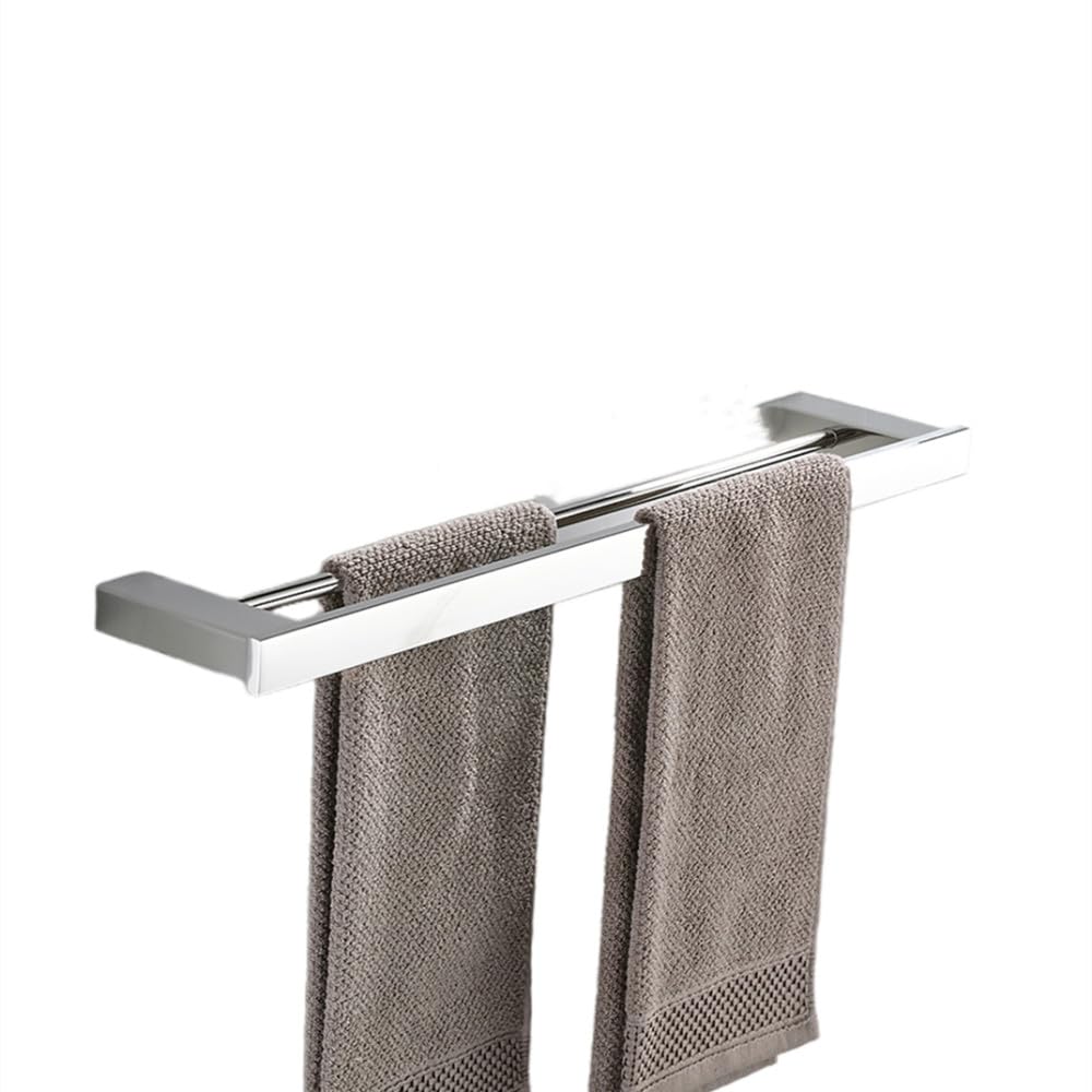 Set de Accesorios de baño, toallero Cromado, Barra, Gancho para Bata, pañuelo para estantería, Soporte para Cepillo de Dientes, Accesorios de baño