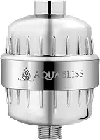 AquaBliss Filtro de chuveiro revitalizante de alto rendimento - reduz a coceira seca na pele, caspa, eczema e melhora drasticamente a condição da sua pele, cabelo e unhas - cromado (SF100)