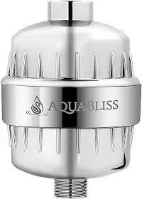 AquaBliss Filtro de chuveiro revitalizante de alto rendimento - reduz a coceira seca na pele, caspa, eczema e melhora drasticamente a condição da sua pele, cabelo e unhas - cromado (SF100)