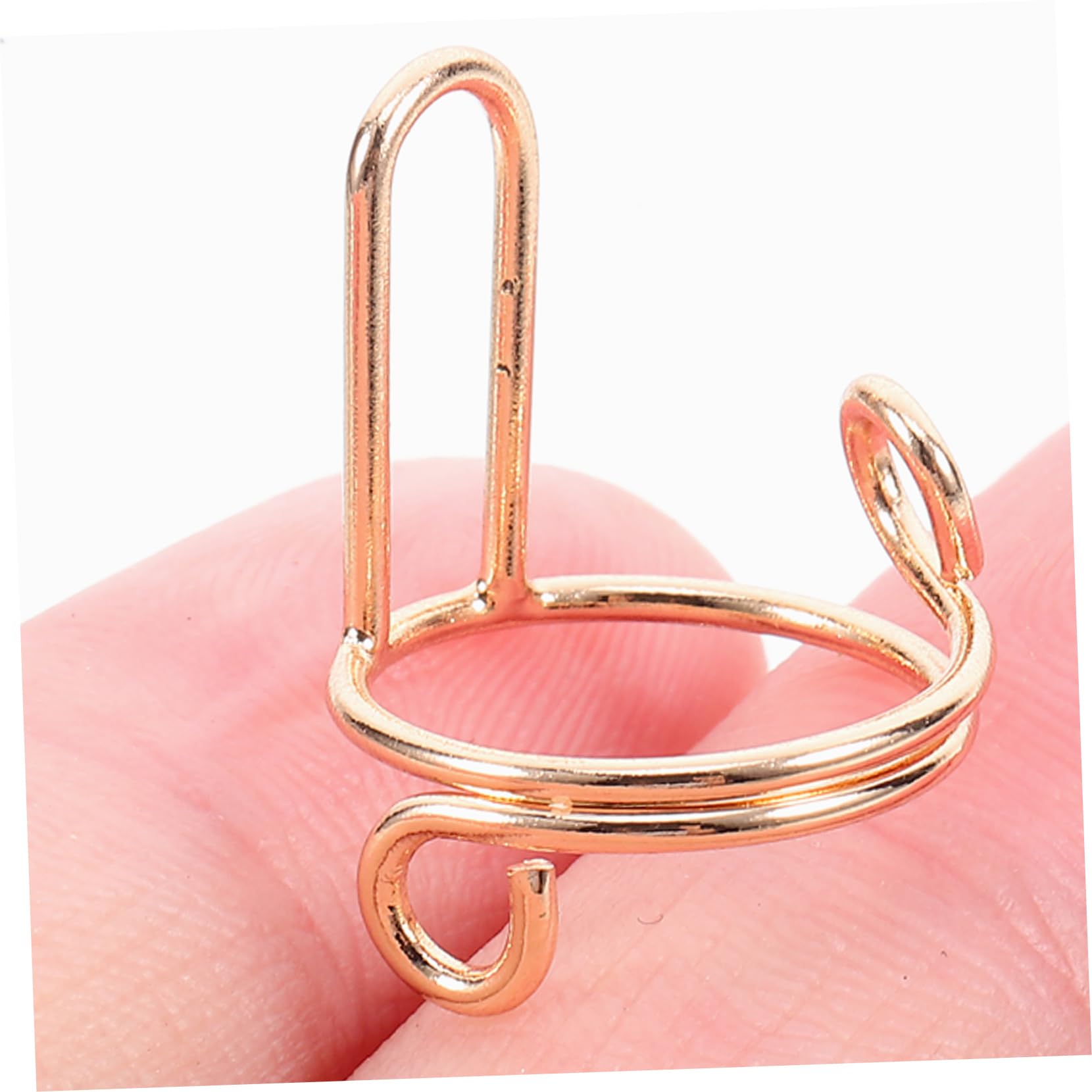 Amazon.com: LALADEFIEE 10pcs Manicure Nail Rings Gold Adjustable 