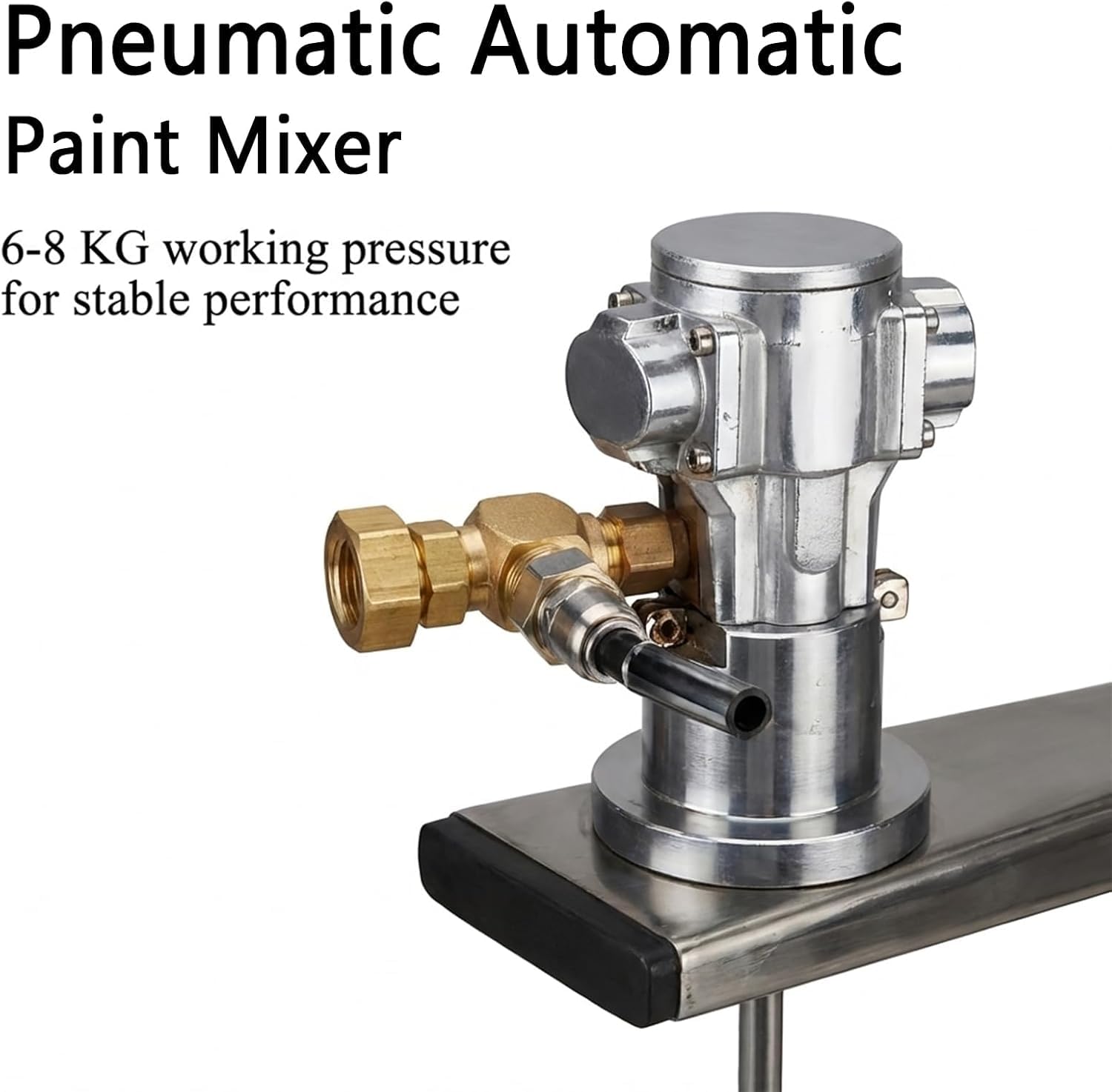 Mezclador Neumático De Pintura De 1 Galón, Agitador Neumático De 1/16 HP con Soporte Ajustable, Herramienta De Mezcla para Resina, Líquidos Viscosos Y Tintes Químicos para Tinta