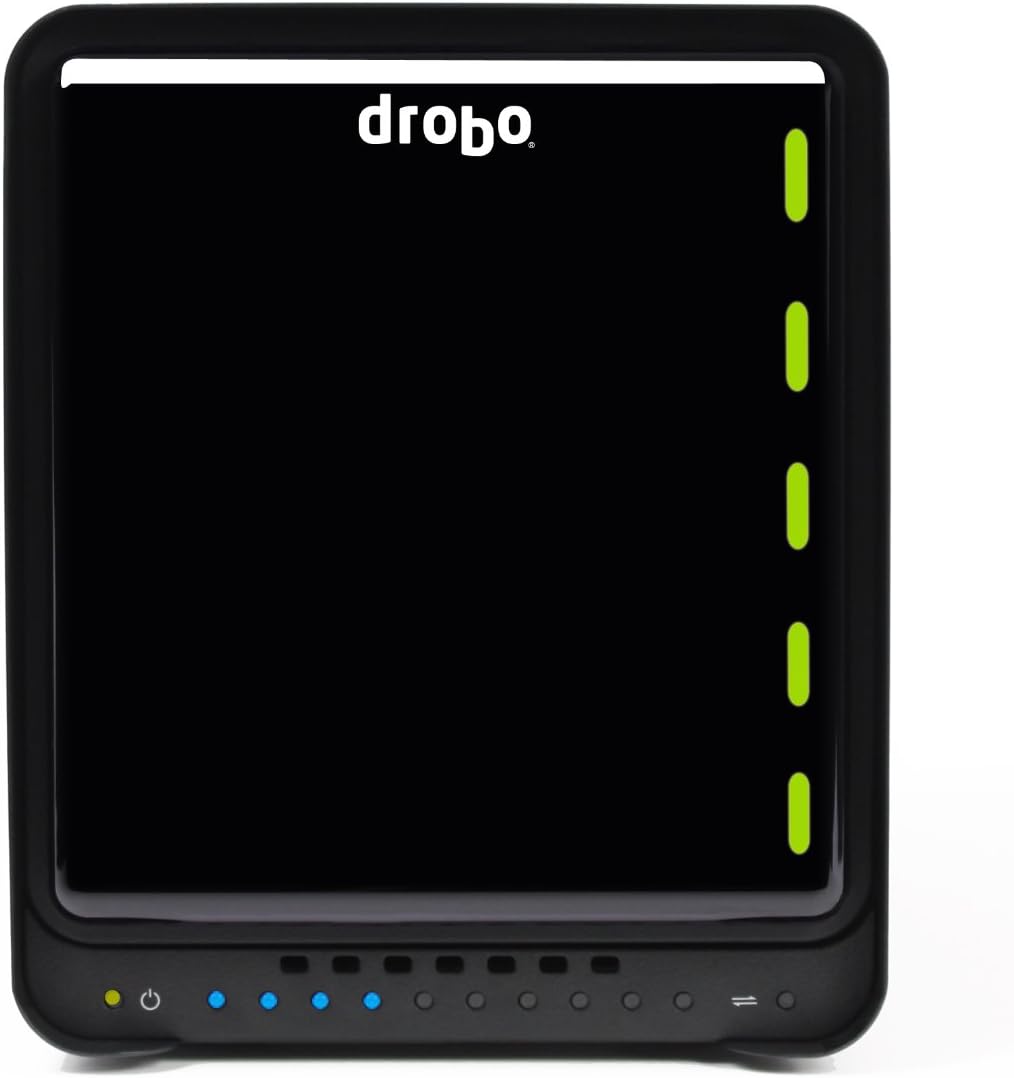 Drobo 5C 8TB: 5-Drive Direct Attached Storage (DAS) Array with Seagate HDDs - USB 3.0 port, type C (DDR4A21-8TB)